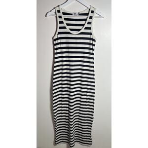 Vineyard Vines‎ XS Striped Navy Cotton Stretchy Tank Preppy Nautical Maxi Dress